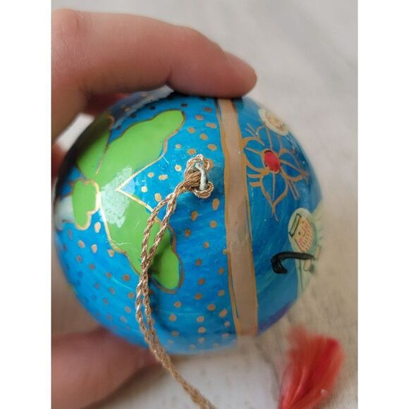 Jesus nativity scene ball ornaments palm tree Xmas decor - Picture 9 of 9